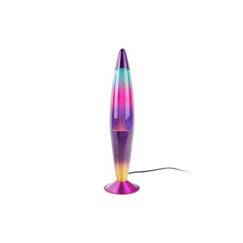 Leitmotiv Lavaleuchte Funky Rocket , Mehrfarbig , Glas , konisch , 10x41.5x10 cm , Wippschalter , Lampen & Leuchten, Innenbeleuchtung, Dekoleuchten