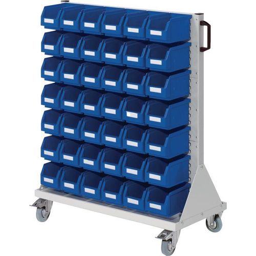 RasterPlan Rollwagen RasterMobil H1230xB1.000xT500mm lichtgrau KastenxGr.42xGr.6 - 7024.53.0713