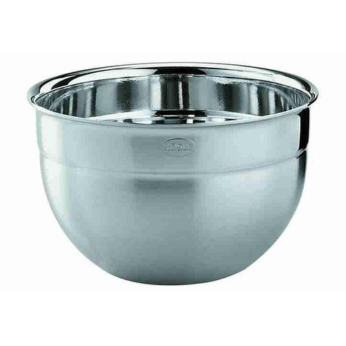 Schüssel RÖSLE, silber (edelstahlfarben), H:12,5cm Ø:20cm, Edelstahl 18/10, Schüsseln, in Profiqualität für universellen Einsatz, spülmaschinengeeignet