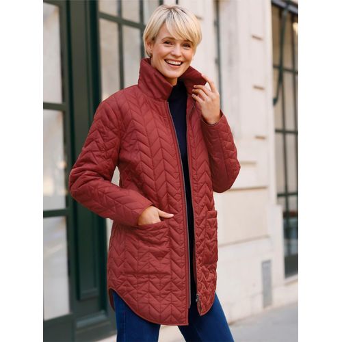 Steppjacke CLASSIC BASICS, Damen, Gr. 46, rot (kirsche), 100% Polyester, Wattierung:100% Polyester, unifarben, Langarm, Jacken