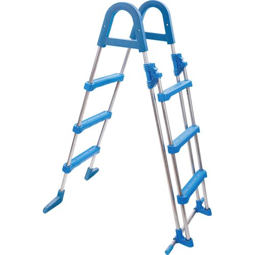 myPool Poolleiter / Sicherheitsleiter Edelstahl 0,90m 2x3 Stufen