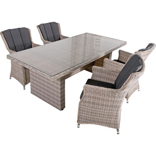 Tischgruppe DIJON 5-tlg. | 1 × Tisch 970367 | 4 × Sessel 970349