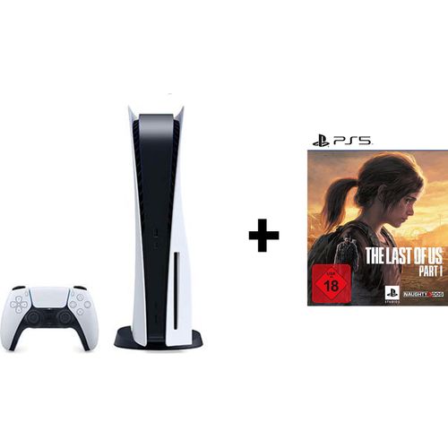 Sony Playstation 5 Disc Edition mit The Last of Us Part 1 PS5 Disk Blu-Ray Laufwerk