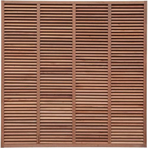 T&J CLAUSA-Rankgitter Keruing, 180 x 180 cm, Rahmen 40/40 mm, Leisten 12/54 mm, blickdicht