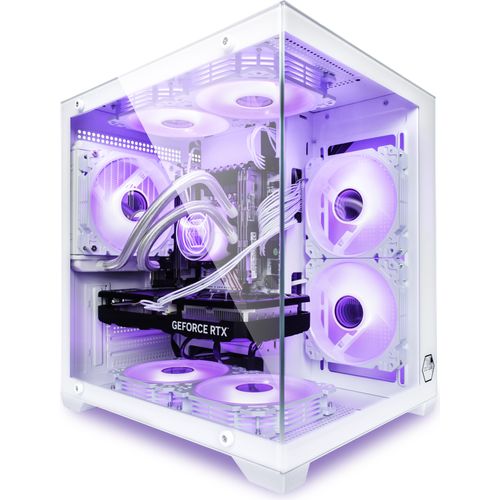 VENOM White Gaming PC, Wasserkühlung, ARGB, WLAN + Bluetooth, mit Intel®, 64 GB RAM, 500 GB SSD, NVIDIA RTX™ 3050, Win 11 Pro