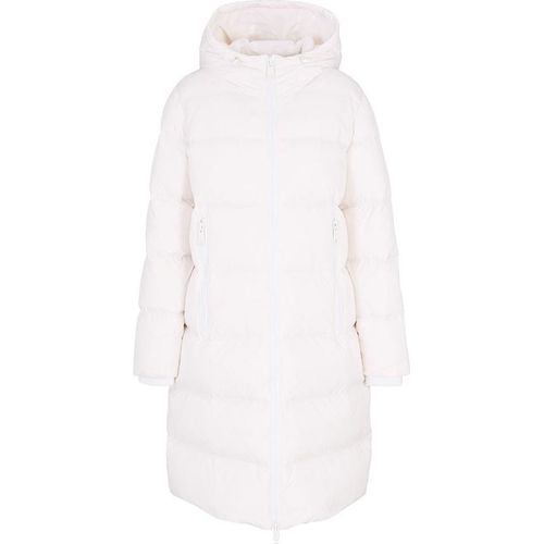 Armani Exchange Damen Jacke Weiß Herbst/Winter Kapuze : Größe - M Größe: M