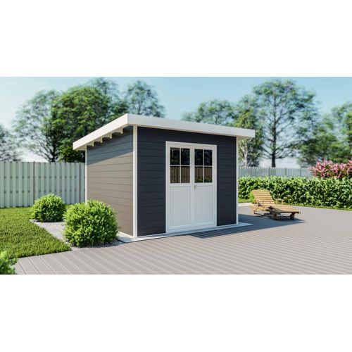 WPC Gartenhaus Flachdach M FSC100%