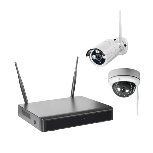 WLAN-NVR mit 2 Außenkameras 1TB HDD WiFi