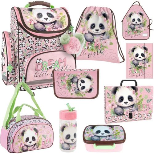 Schulranzen Schulset für Mädchen 9-teilig Sweet Panda 10 Derform