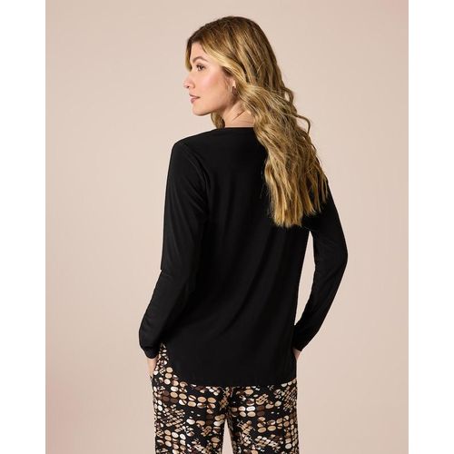 Blusenshirt uni mit Reißverschluss Image