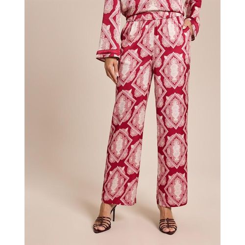 Satinhose mit Seidenanteil