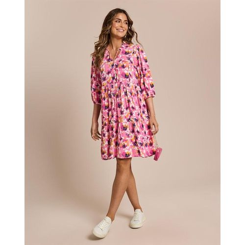 Kleid mit großem Blumenprint