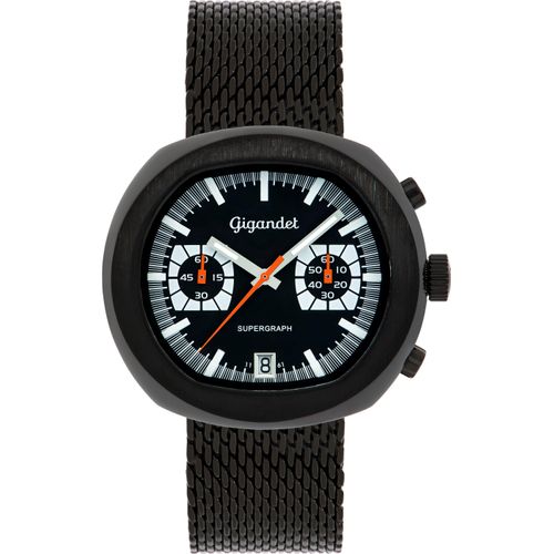 Gigandet Quarzuhr Chronograph Edelstahl Schwarz Supergraph - G11-005