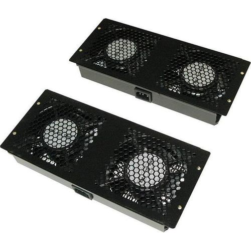 XtendLan-Belüftung für Rack-montierte Telco-Schränke 600, 800, 1000, 1200 mm tief, 4x Lüfter, Stromkabel