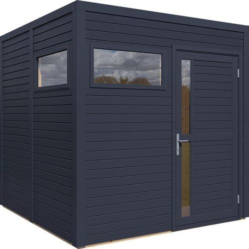 Bertilo Gartenhaus Cubus 2 - 19 mm anthrazit