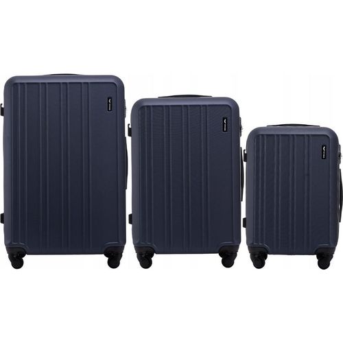WINGS HARRIER Kofferset S/M/L – Robustes ABS+ Material, 360° Rollen, Zahlenschloss
