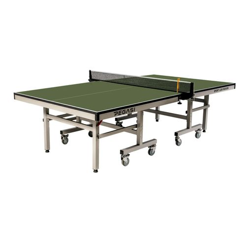 Pegasi Tischtennisplatte 1200 Pro - Indoor Tischtennis - Tischtennistisch - Tischkicker Klappbar - Tischtennisplatte Indoor - Faltbare tischtennisplatte - Table Indoor - Inkl. Netz & Zähler - Grün