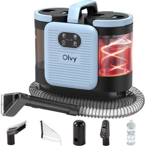 Olvy Teppichreiniger Waschsauger PRO, Nasssauger Polsterreiniger mit Dampf, Sofa Reiniger Gerät, Polster Sauger, Matratzenreiniger, Fleckenreiniger