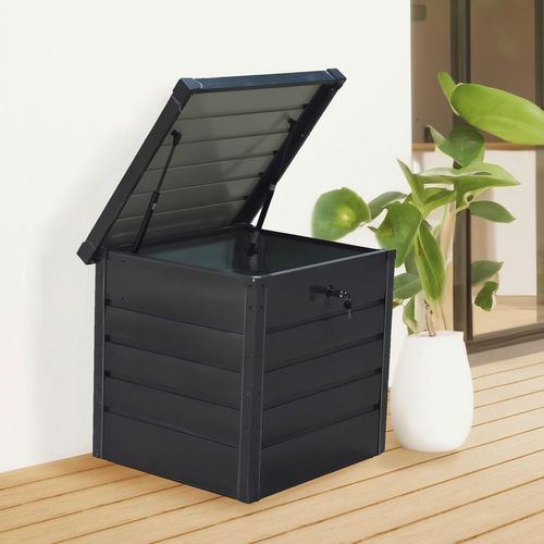 Xxxl Kissenbox , Anthrazit , Metall , 69x61x63 cm , Aufbewahrung & Schutzhüllen, Gartenboxen
