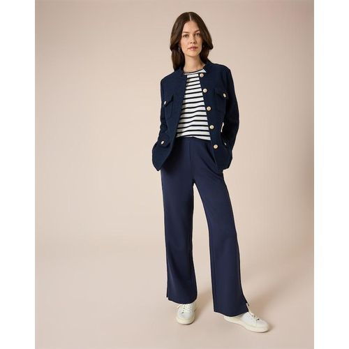 Blazer-Jacke strukturierte Wollmischung