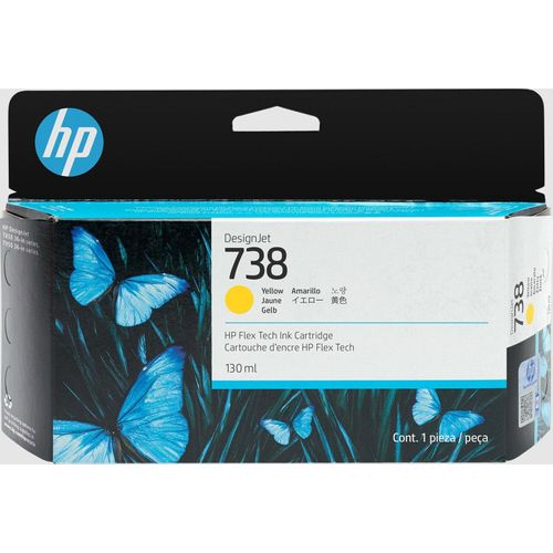 HP 738 (498N7A) gelb Druckerpatrone