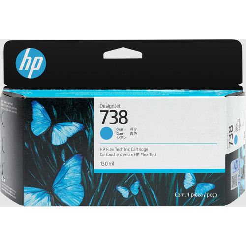HP 738 (498N5A) cyan Druckerpatrone