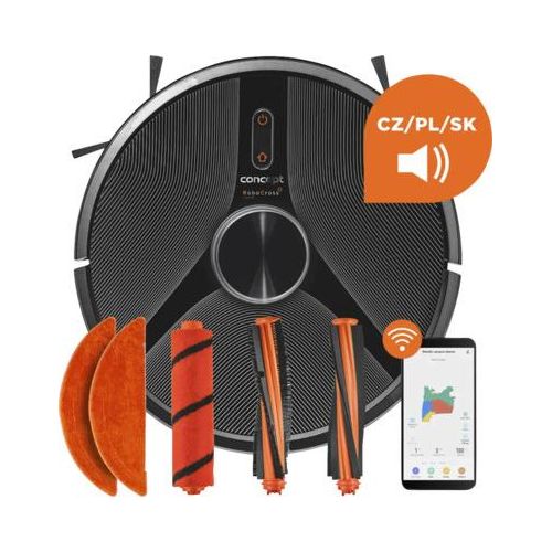 Concept VR3115, Beutellos, Schwarz, 0,6 l, 70 dB, 0,15 l, Auto, Teppich, Mopp