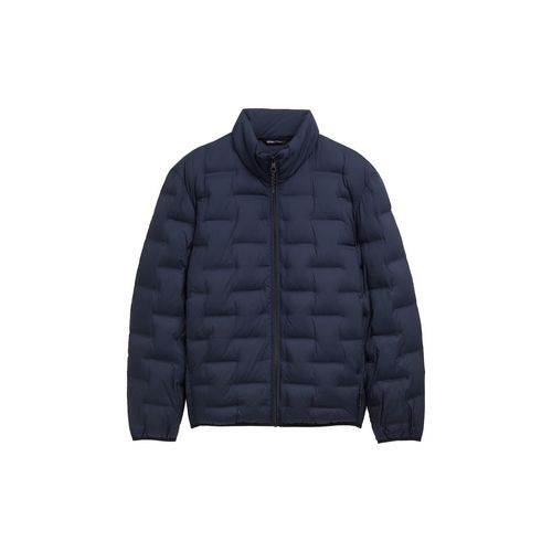 TOM TAILOR DENIM Herren Lightweight Steppjacke mit Stehkragen, blau, Uni, Gr. S