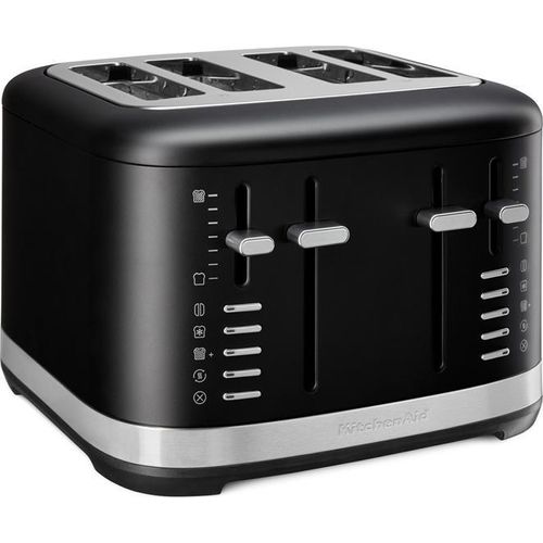KitchenAid 4-Scheiben Toaster Artisan 5KMT4109, Farbe:Matt Schwarz