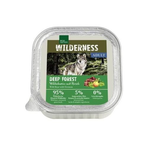 REAL NATURE WILDERNESS Adult Wildschwein mit Hirsch 64x100 g