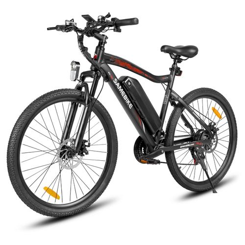 LCD E-Bikes MTB 26 Zoll Elektro-Moutian-Fahrrad, Elektrofahrrad, E-Bike, 36 V/13 Ah, Lithiumbatterie, 250 W, Laufleistung 55–100 km Weiss