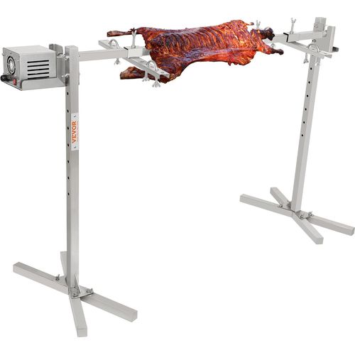 VEVOR Edelstahl Spanferkelgrill Lammgrill 41kg 117cm BBQ Drehgrill Barbecue