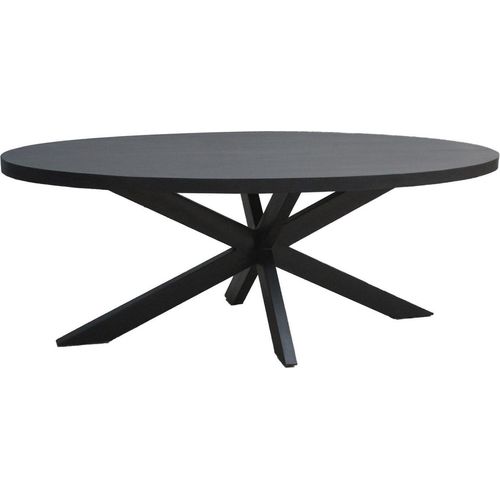 Tisch Kala 160x90x76 cm Mangoholz Stahl Schwarz
