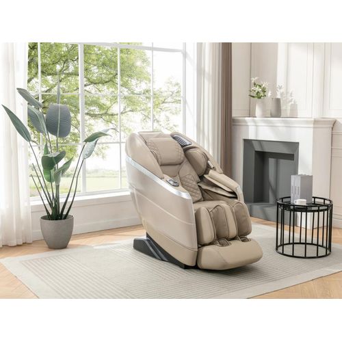 Massagesessel - Kunstleder - Sprachsteuerung - Zero-Gravity-System - Beige - ULAP