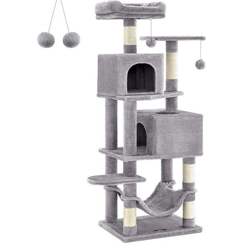 Rootz Cat Scratching Post - Kratzbaum - Kratzer - Spanplatte - Plüsch - Sisal - 49cm x 40cm x 155cm