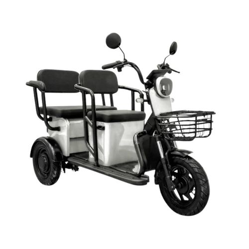 Elektroroller Volta Apec APM5 Elektro 3-Rad Seniorenmobil 2-Sitzer 25 km/h Tuc Tuc, Farbe:Weiss