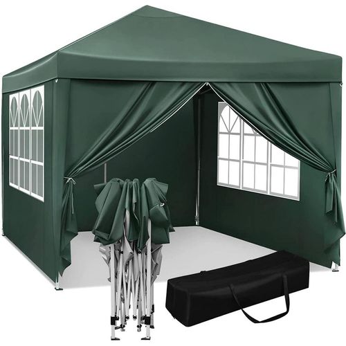 Rootz Ultimate Outdoor Gazebo - Event Pavillon - Wetterfeste Überdachung - Stabil & Rostfrei, UV & Regenschutz, Einfacher Aufbau - 3x3m