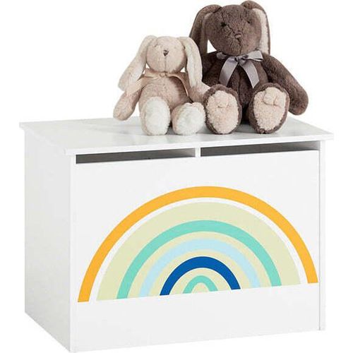 Rootz Toy Chest - Spielzeugkiste - Aufbewahrungsbox für Kinder - Stabile MDF-Konstruktion - Kinderfreundliche Höhe - Große Fächer - 62cm x 44cm x 40cm