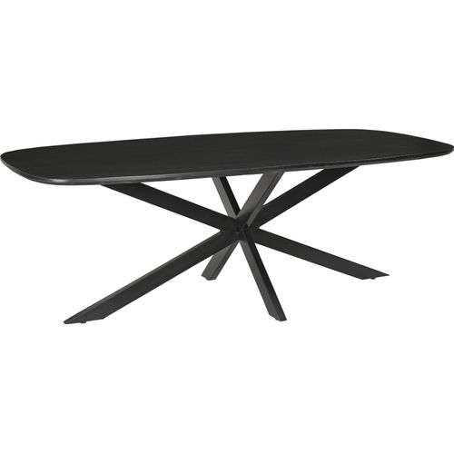 Tisch Jesper 210x105x76 cm Mangoholz Stahl Schwarz