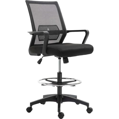 Rootz High-Back Bürostuhl - Ergonomischer Drehstuhl - Höhenverstellbarer Stuhl - Atmungsaktives Netzgewebe - 64L x 59W x 104-124H cm