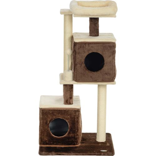 Rootz Kratzbaum - Teilbarer Katzenturm - Katzenspielplatz für drinnen - Gemütliches Versteck - 55cm x 48cm x 107cm