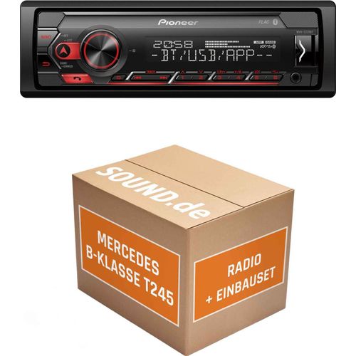 Autoradio Einbaupaket Pioneer MVH-S320BT passend für Mercedes B-Klasse T245 | Bluetooth USB