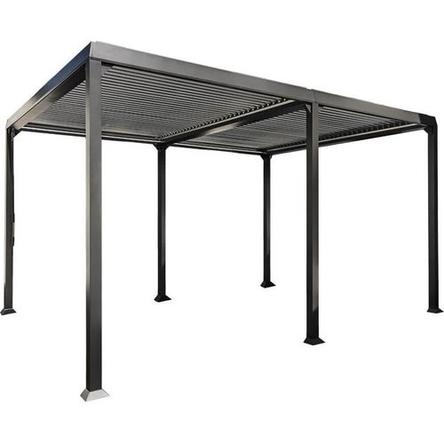 Lamellenpavillon Luvo 400x303 Terrassenüberdachung Garten Pavillon Überdachung