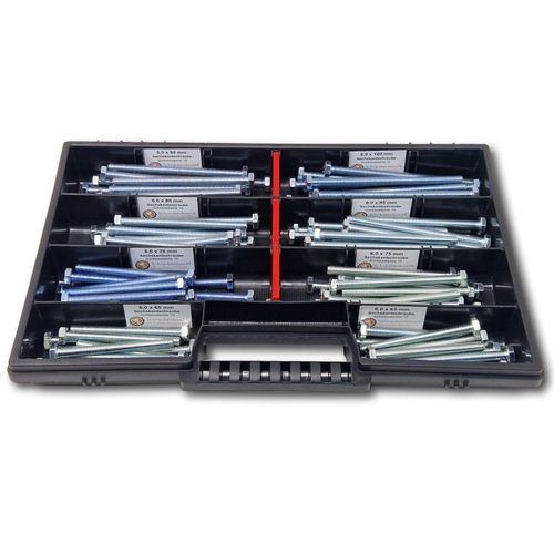 Sechskantschrauben Sortiment M6 // 65mm-100mm 110 tlg Schraubenbox DIN 933/ISO4017 Vollgewindeschrauben Maschinenschrauben Gewindeschrauben Sechskantschrauben