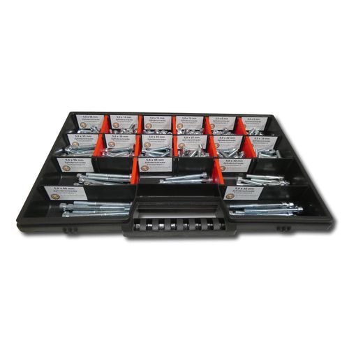 300 tlg Zylinderschrauben Sortiment M5 // 6mm-60mm Schrauben Set Schraubenbox DIN 912/ISO4762 Bolzen Vollgewindeschrauben Maschinenschrauben Gewindeschrauben Zylinderkopfschrauben