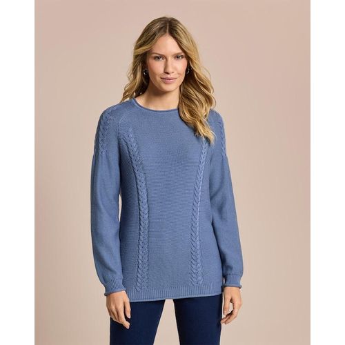 Pullover mit Zopf-Details
