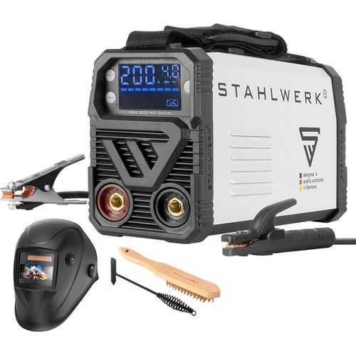 STAHLWERK Schweißgerät ARC 200 MD Digital Vollausstattung - Inverter 200 Ampere