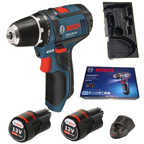 Bosch GSR 10,8-2-LI Professional, Lithium-Ion (Li-Ion), 10.8 V, 2.0 Ah, 169 mm, 178 mm, 950 g