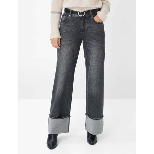 Brax Damen Five-Pocket-Hose Style MORGAN USED DARK GREY, denim dunkelgrau, Gr. 42K Image