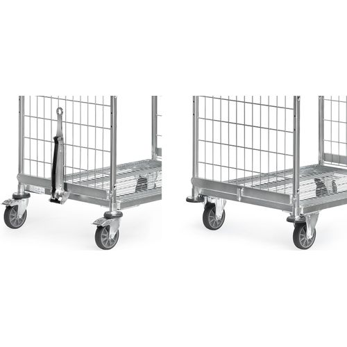 Fetra Transportgeräte Deichsel und Kupplung für 650er Wagenbreite, 28DK6